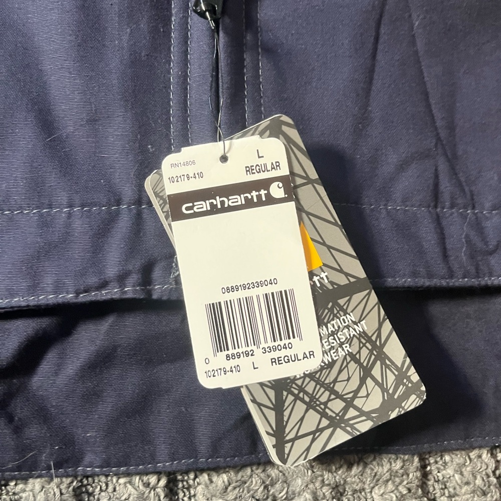 Carhartt Flame Resistant Work Jacket Mens Large FR Full Swing Quick Duck